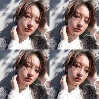 ショート カラー パーマ Siesta所属・📣髪質改善縮毛矯正 特化美容師｜庭田📣のヘアスタイル