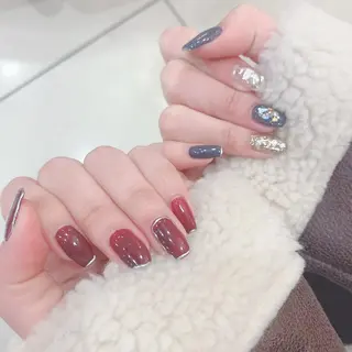 ネイル AMI ウルフパーマ/メンズのヘアスタイル