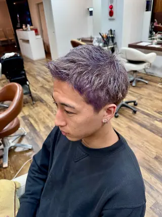 ショート カラー メンズ ジールヤマグチ朝霧駅前店所属・渋谷 洸貴のヘアスタイル