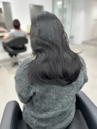 ロング カラー くすみミルクティー／ ブラウン🪡TOWAのヘアスタイル