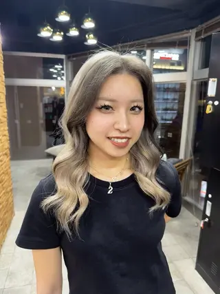 セミロング ハイトーン&エクステ 横浜/RIEのヘアスタイル