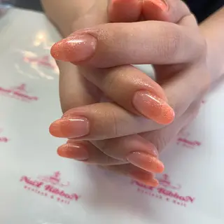 ネイル ネイルリボン 受付スタッフのネイルデザイン