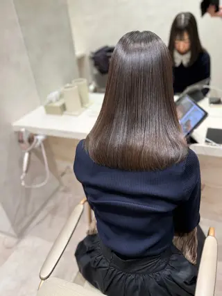 ミディアム うる艶縮毛矯正/ 小林杏夏のヘアスタイル