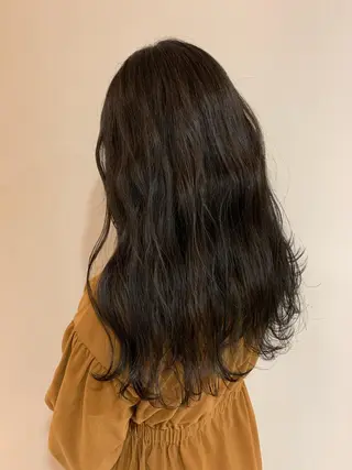 ロング カラー 顔まわりカット✄ ベージュカラー🧸のヘアスタイル