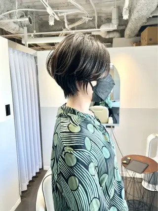 ショート カラー ⭐️小顔ショート⭐️ 大鷲拓海のヘアスタイル