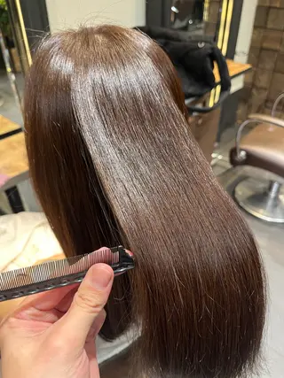 ロング カラー 艶髪/透明感カラー/ METEO/山田凌大のヘアスタイル