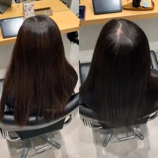 セミロング カラー 髪質改善ヘアケア 艶髪特化/上田のヘアスタイル