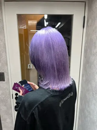 ミディアム カラー 【美髪ハイトーン】 髪質改善/大和🎀のヘアスタイル