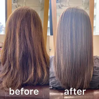 ミディアム カラー KIZU 髪質改善 オカルト怪談のヘアスタイル