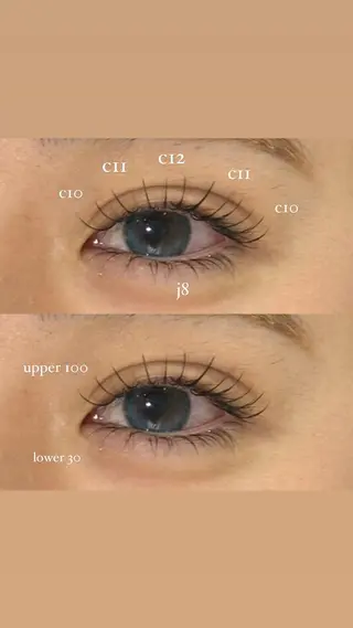 マツエク・マツパ NORA hinataのマツエク・マツパデザイン