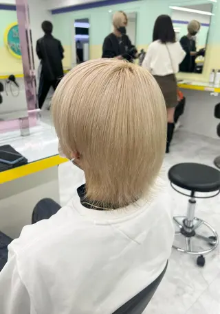 ショート カラー パーマ ヘアアレンジ 韓国レイヤーカット /REIのヘアスタイル