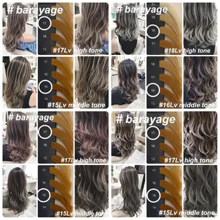 セミロング カラー 山崎俊輔/髪質改善 /バレイヤージュのヘアスタイル