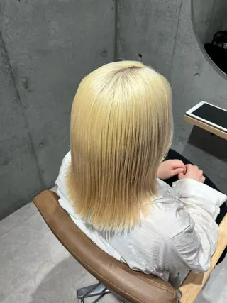 ミディアム 透明感カラー/ベージ ュ/HIKARU🌿のヘアスタイル