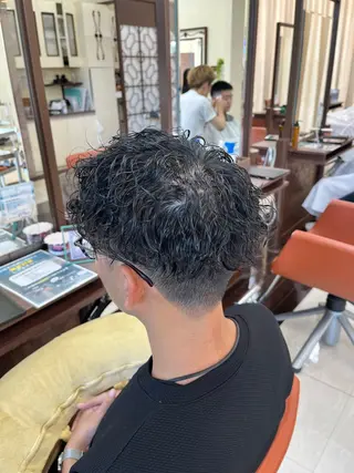 ショート パーマ メンズ AROH  men's cut&men's perm 船橋店所属・🧊メンズ特化🧊 高木航希のヘアスタイル