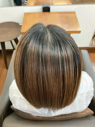 ミディアム 縮毛矯正🌈 三浦暢輝のヘアスタイル