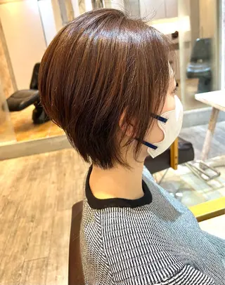 ショート カラー Realme  京都四条烏丸ドゥエby  yk所属・脱・パサつき髪 /髪質改善　小塚耀介のヘアスタイル