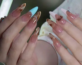 ネイル By moonネイル 🌷ワンホン/韓国風のネイルデザイン