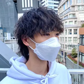 パーマ メンズ 梅田中崎町メンズ 美容師ユースケのヘアスタイル