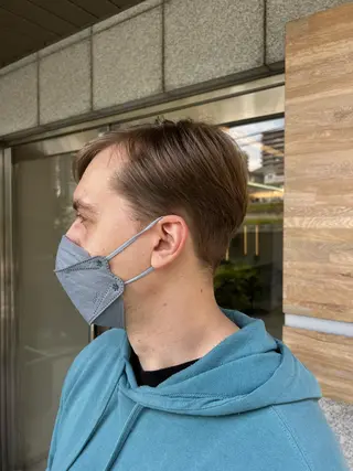 ショート メンズ メンズ/パーマ /フェード/岡山秀人のヘアスタイル