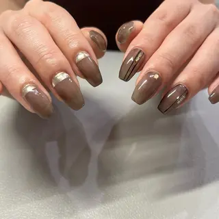 ネイル Ray. ちゅるん系ニュアンスのネイルデザイン