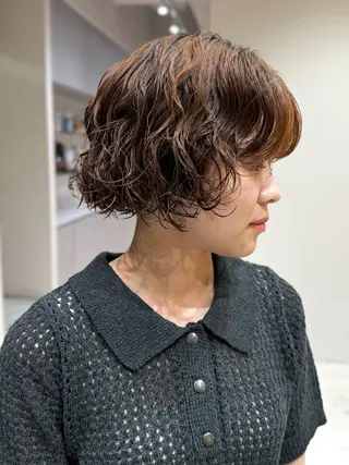 ショート 🩵縮毛矯正・ボブ 岩原朋也🩵のヘアスタイル