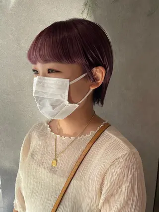 ショート カラー ナチュラル透明感🌱 小山美樹子のヘアスタイル