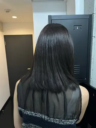 セミロング 薬院/駅近/ カラーモデル/募集中のヘアスタイル