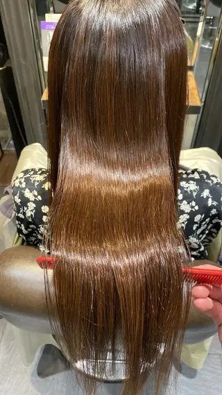 ロング 韓国ヘア/銀座/艶髪 /MINX/ウチダのヘアスタイル