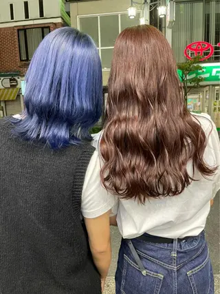 カラー 💖デザインカラー/ タダ ハナカ💖のヘアスタイル