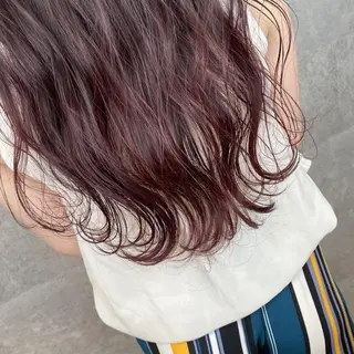 ロング カラー _WHITE 天王寺のヘアスタイル