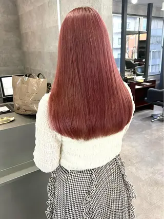 セミロング 艶髪ハイトーンカラー ☆MASAのヘアスタイル