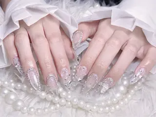 ネイル ☁️Minmin Tsuki💙🩵のネイルデザイン