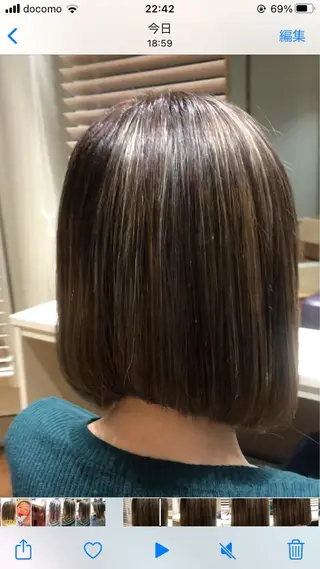 ミディアム カラー パーマ 嘉手納美容室 ルアナエヴァのヘアスタイル