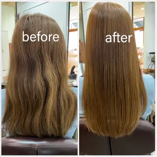 ロング カラー La Ruelle 江曽島店/髪質改善のヘアスタイル