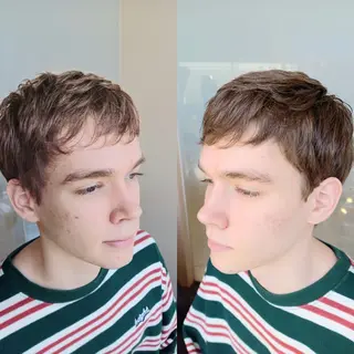 メンズ 飯田・髪質改善縮毛矯 正・カラー・パーマのヘアスタイル