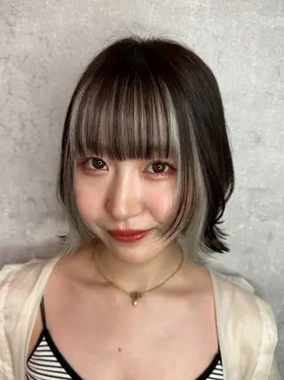 ミディアム カラー 韓国ヘア/艶カラー /田中悠佑のヘアスタイル