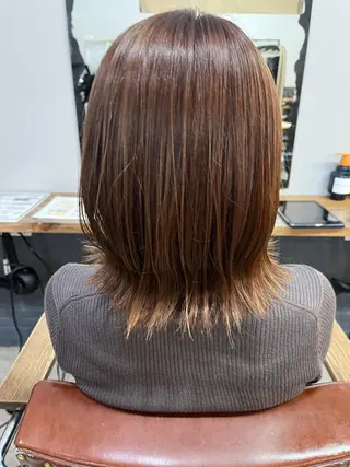 カラー あかね 髪質改善ストレートのヘアスタイル