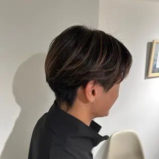 カラー メンズ 金ウンス 銀座/髪質 改善×デザインカラーのヘアスタイル