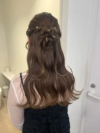ヘアアレンジ アレンジ/ブラウン カラー HARU🕯のヘアスタイル