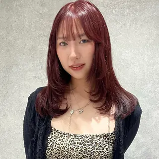 セミロング AI TOKYO　S所属・mizuki 【韓国レイヤー】のヘアスタイル
