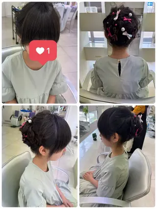 キッズ タカハシ リナのヘアスタイル
