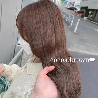 セミロング ブリーチなし暖色 💗AKARI💗のヘアスタイル
