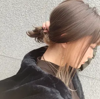 ショート カラー ヘアアレンジ ハイトーン/美髪矯正 🍃大江拓実のヘアスタイル