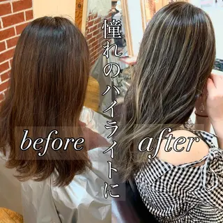 セミロング カラー 岡崎勇人/レイヤー/ 韓国/ケラチンTRのヘアスタイル