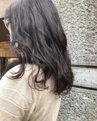 セミロング カラー ヘアアレンジ ainico+所属・メンズ特化✂️栗原 侑也のヘアスタイル