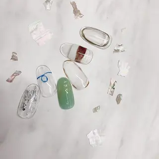 ネイル ネイルPetit Ribbonのネイルデザイン