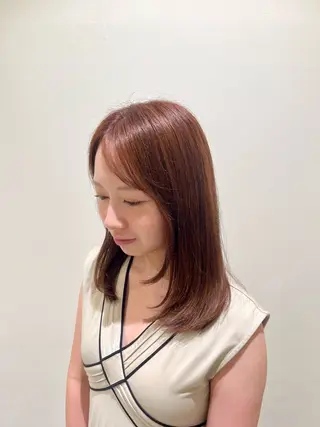 ミディアム カラー 所 有紗のヘアスタイル