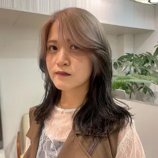 セミロング 🪅ブリーチカラー 🪅琉羽Ruuのヘアスタイル