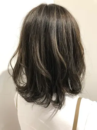 ミディアム ✨上品可愛い 垢抜けカラー/後藤✨のヘアスタイル