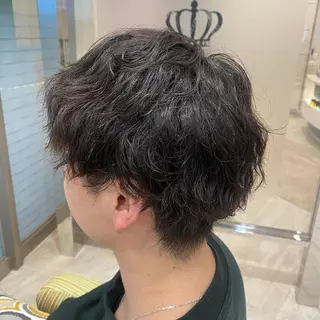 ショート カラー パーマ メンズ ノンダメージサロンBonheur銀座並木通り店所属・ULTOWA/銀座 ERIのヘアスタイル